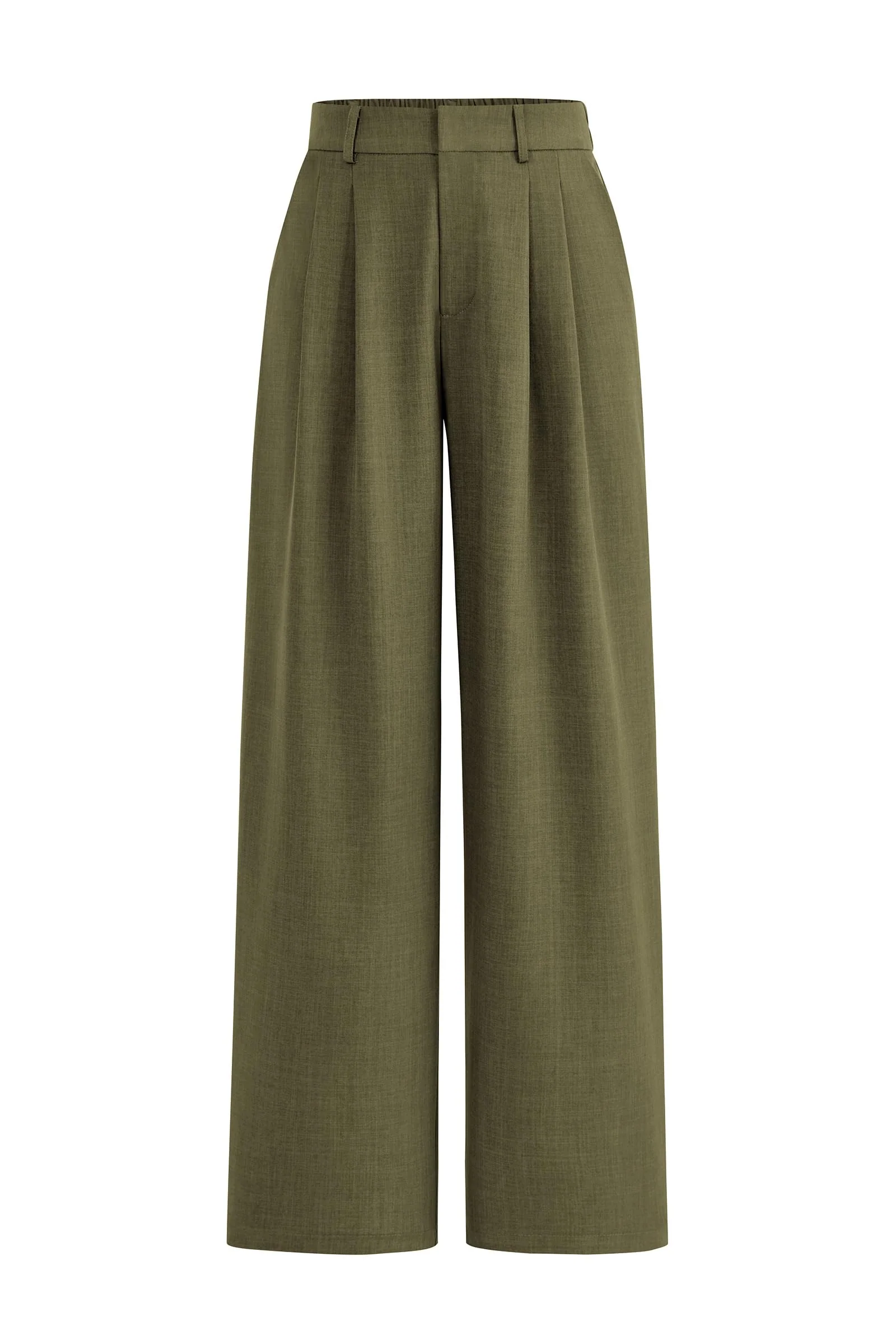 PRETTYGARDEN Women's Summer Elastic High Waisted Work Pants Straight Leg Dressy Business Casual Trousers Slacks Pockets - Image 26