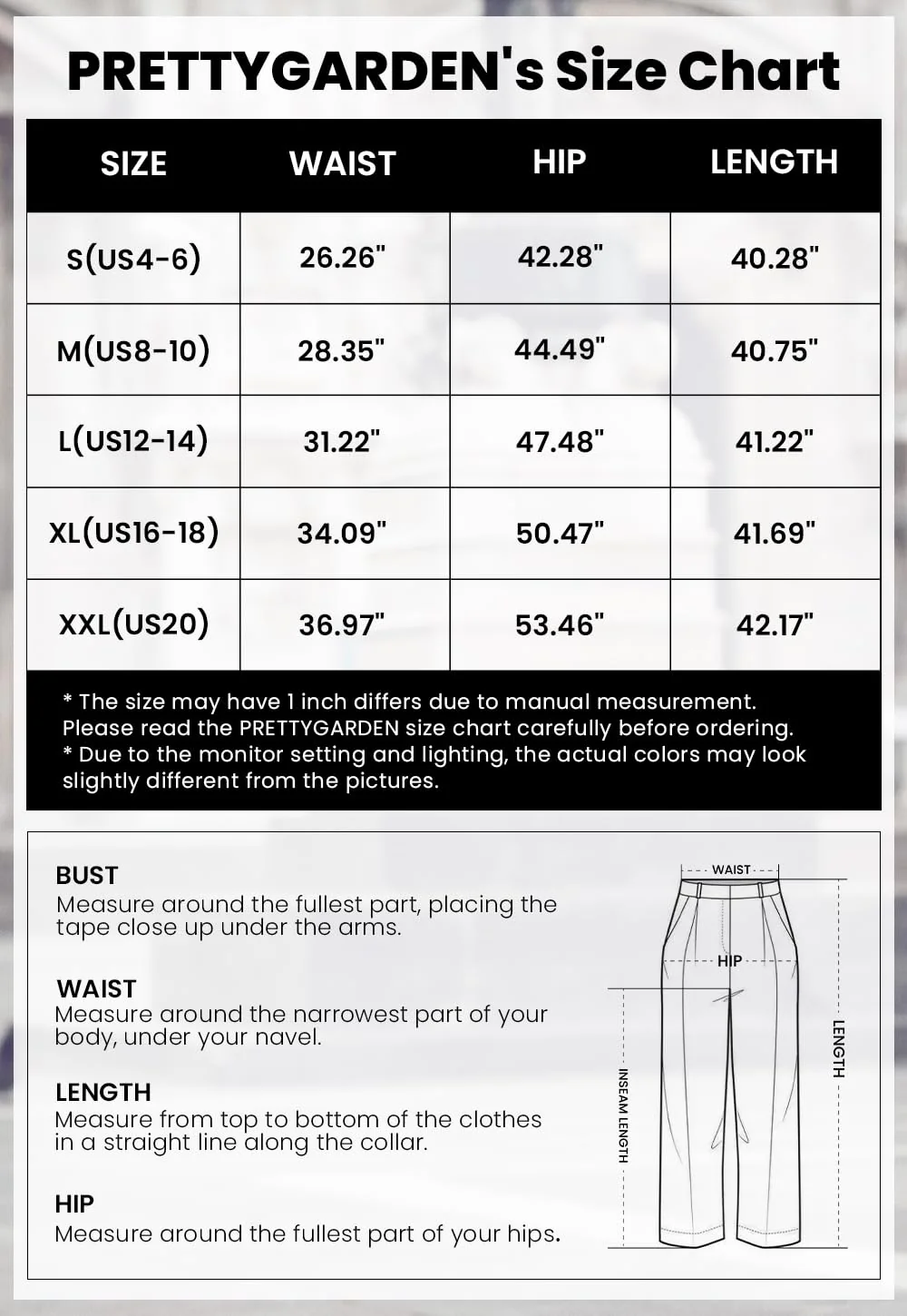 PRETTYGARDEN Women's Summer Elastic High Waisted Work Pants Straight Leg Dressy Business Casual Trousers Slacks Pockets - Image 6